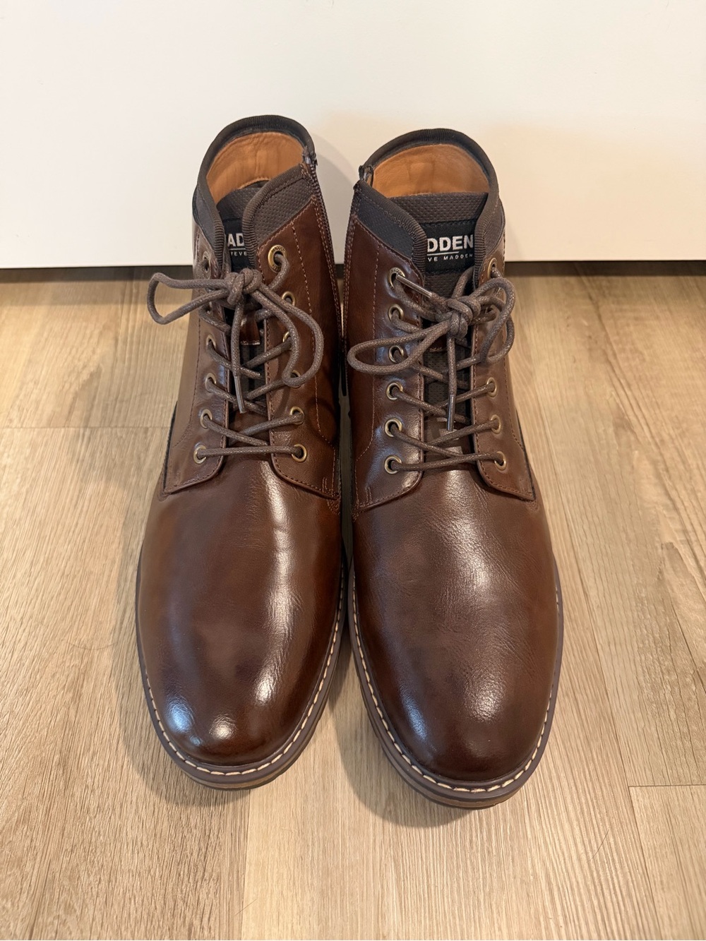 Steve Madden Men's Brown Leather Chukka Boots Size 13
